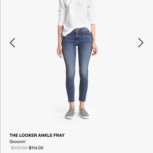 Mother Denim - The Looker Ankle Fray - Groovin Wash